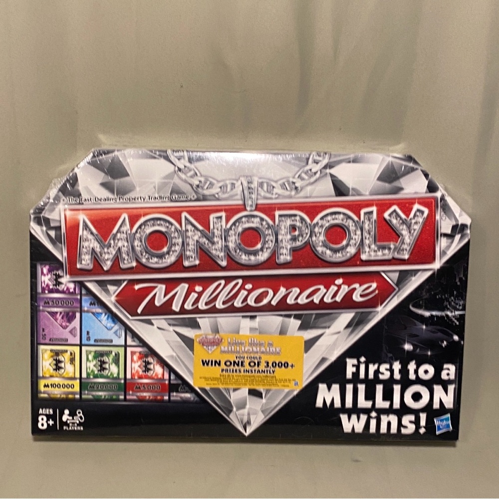 Monopoly Millionaire Board Game Hasbro Family Game Night 2012 Factory Sealed New